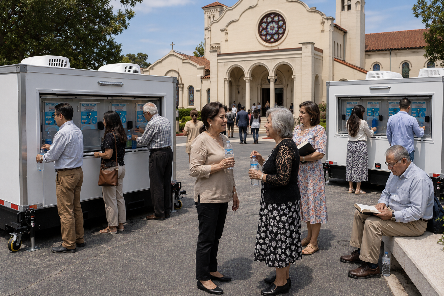 California church and religious gathering drinking water station rental