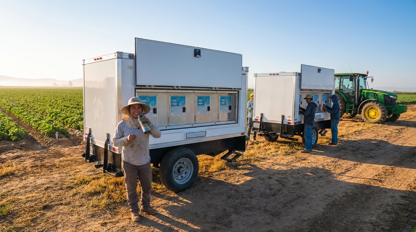 Mobile water station supporting Austin
