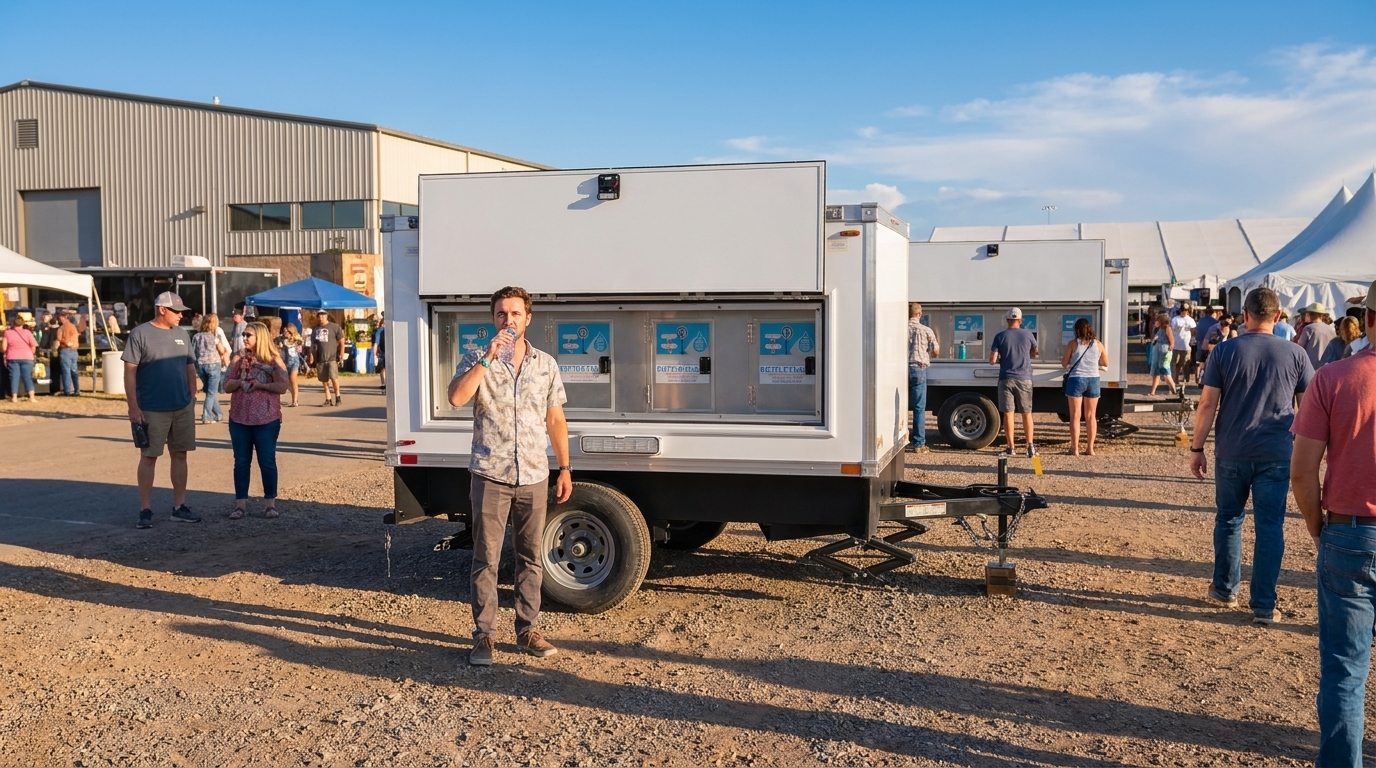 Chilled water station staged for Irving