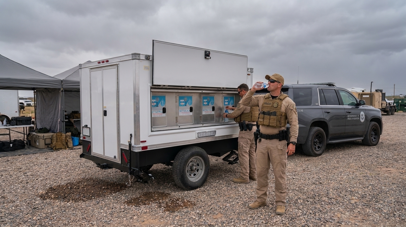 Mobile water station supporting Fresno