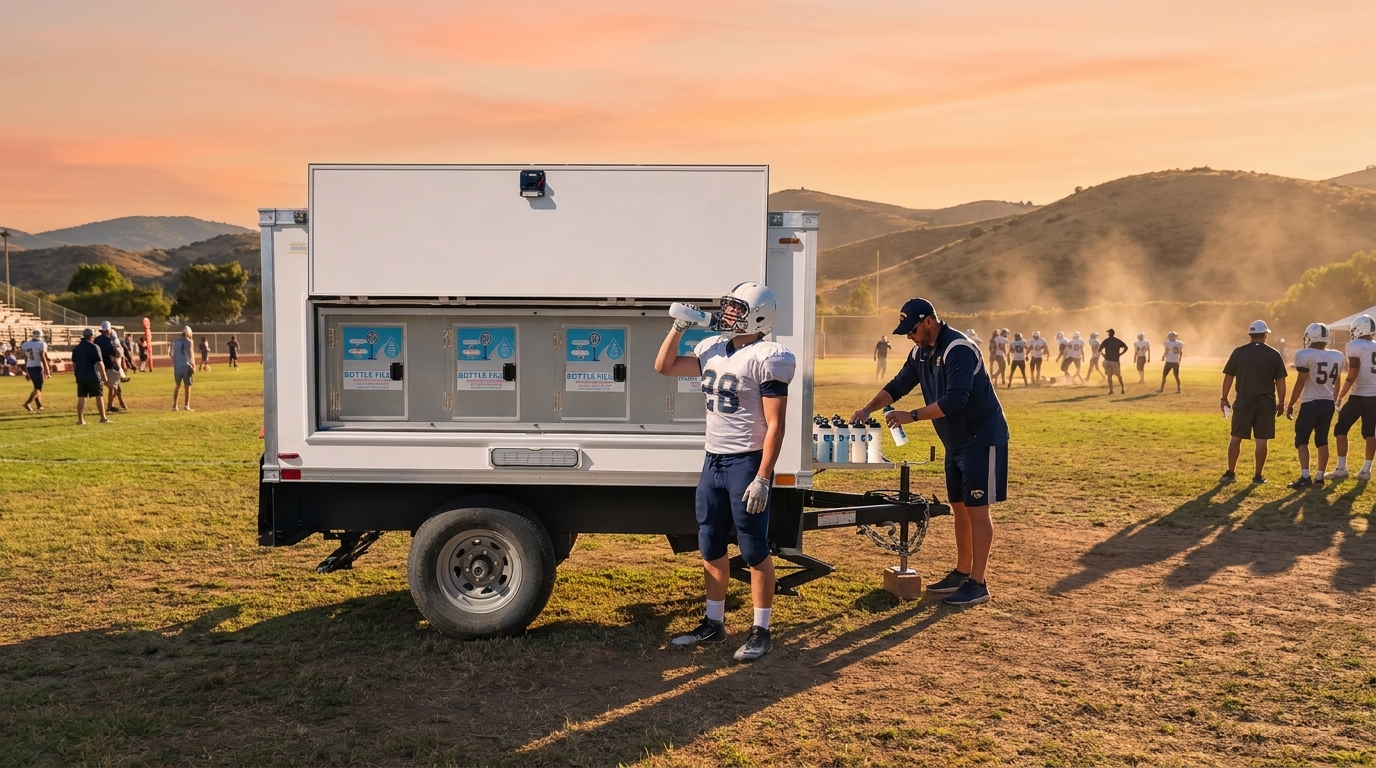 Chilled water station staged for Tempe