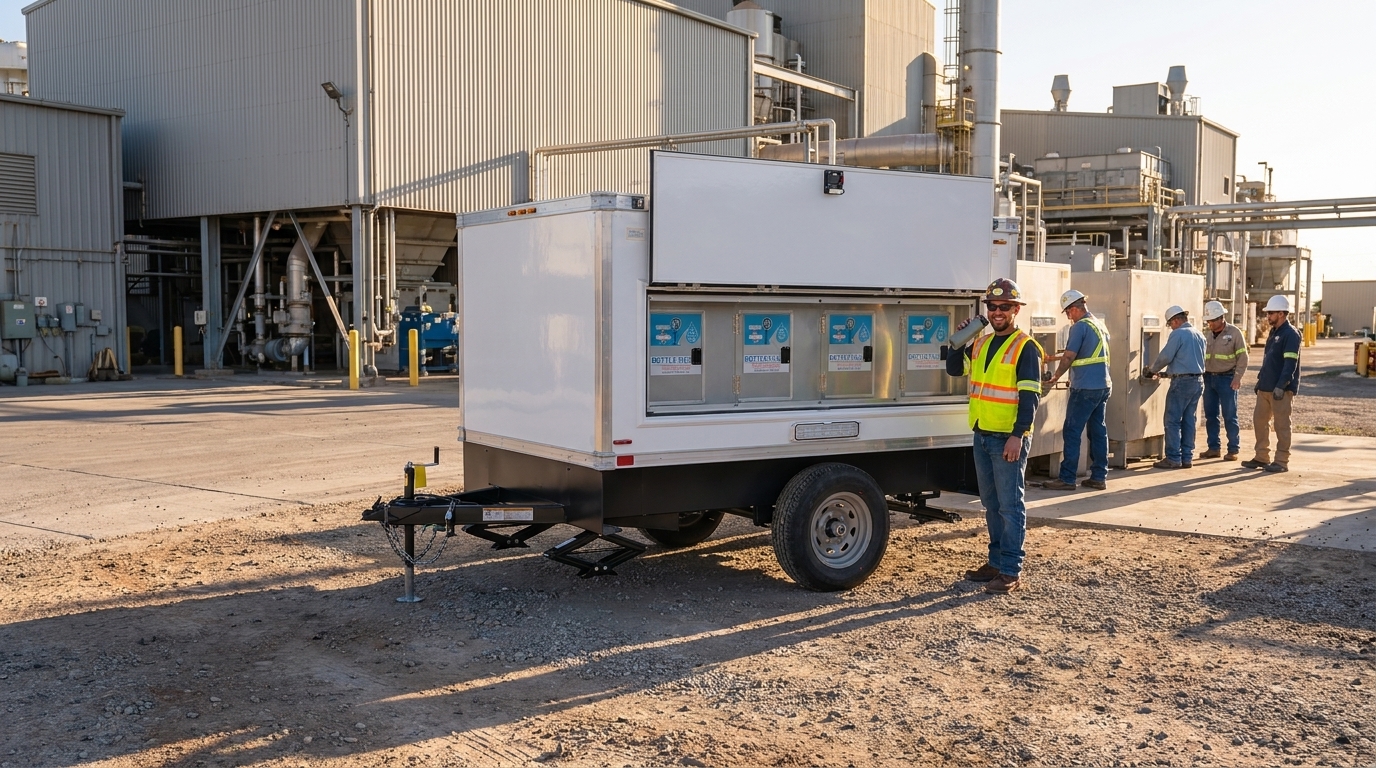 Chilled water station staged for Yuma
