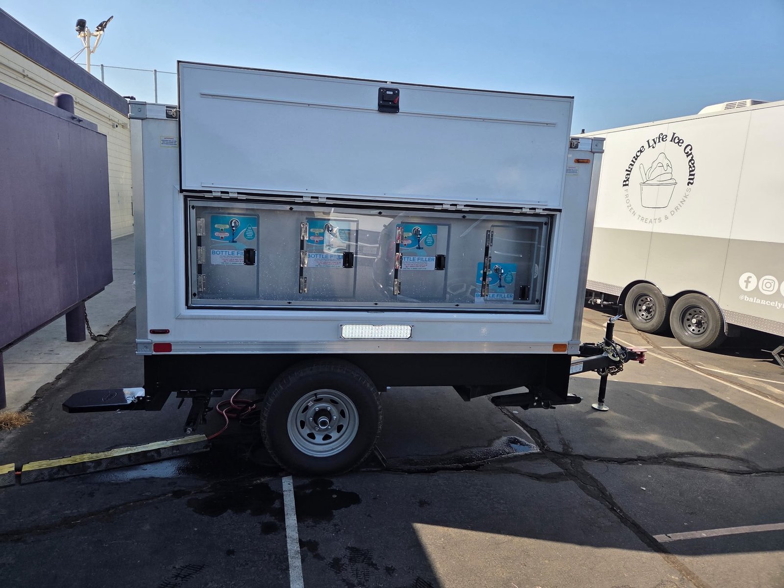 Mobile water station at a customer job site, the kind of job we run in Fernley
